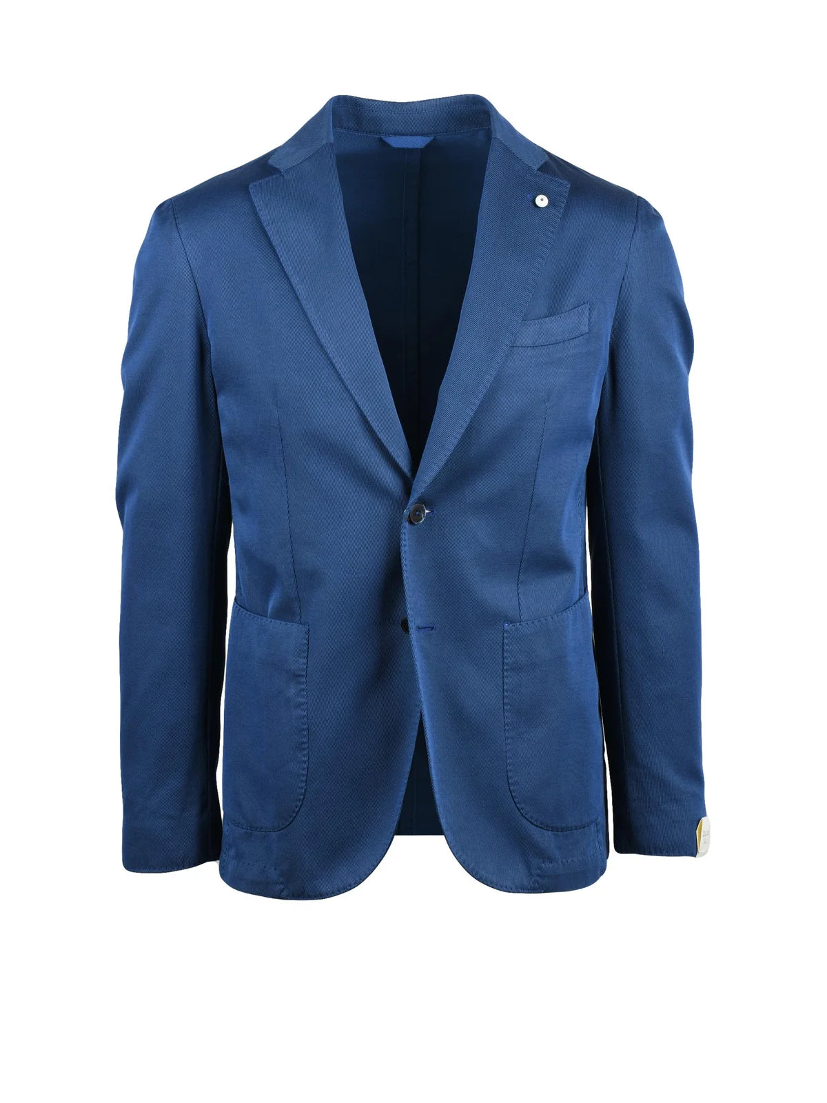 Royal Blue Cotton Mohair Wool Fitted Jacket
