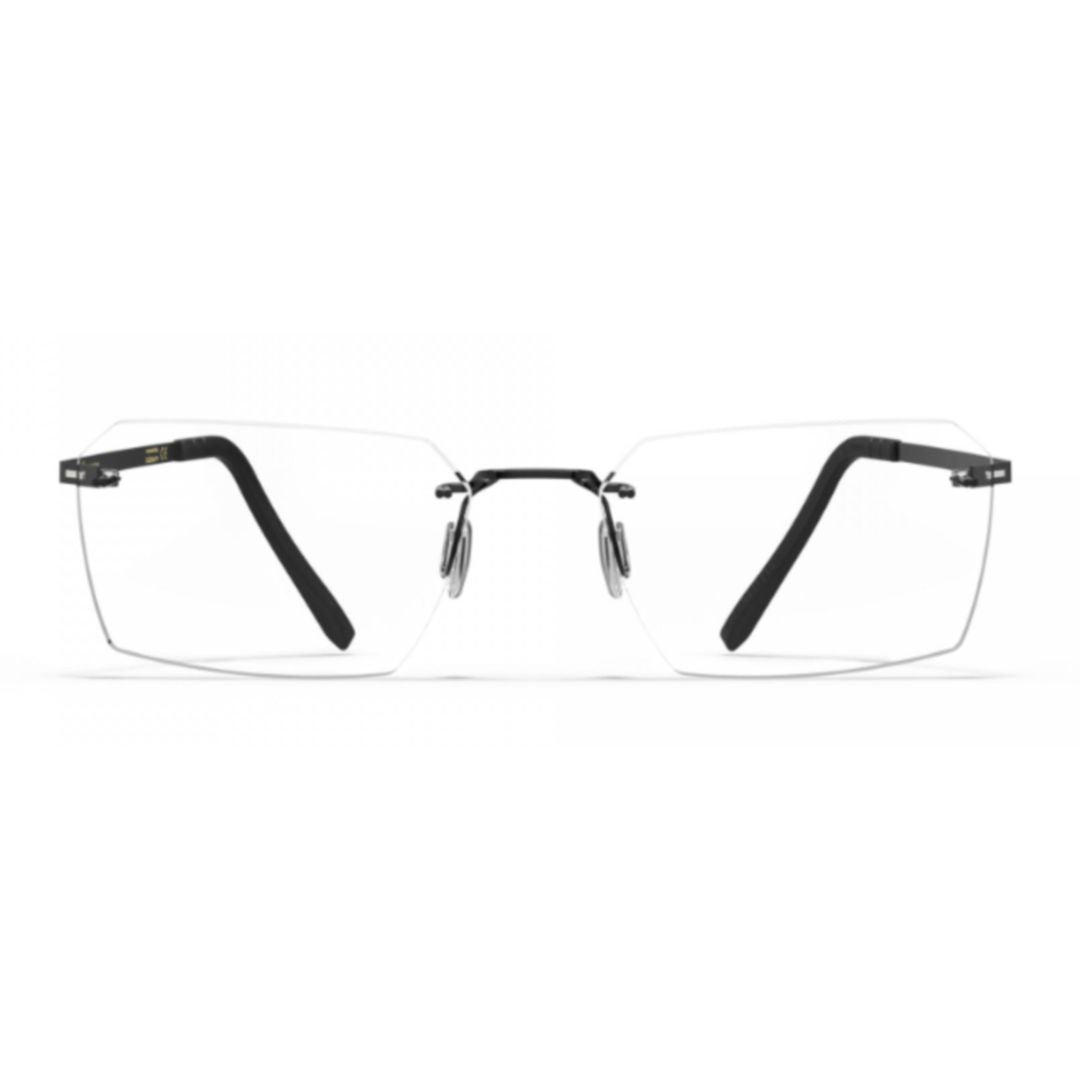 Bf1071 Aero Loop B2-P1 Rimless Rectangular Sunglasses with Adjustable Nose Pads