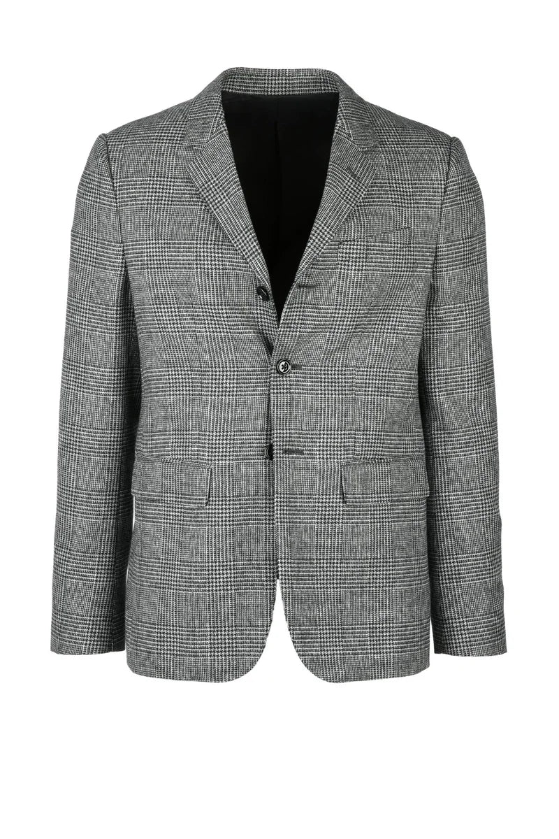 Straight Wool Jacket - Grey