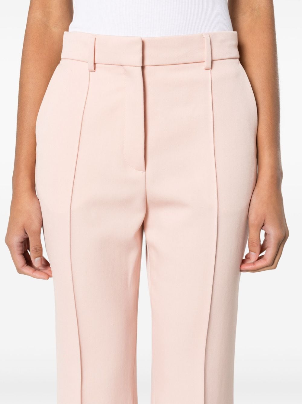 Textured Salmon Pink Trousers