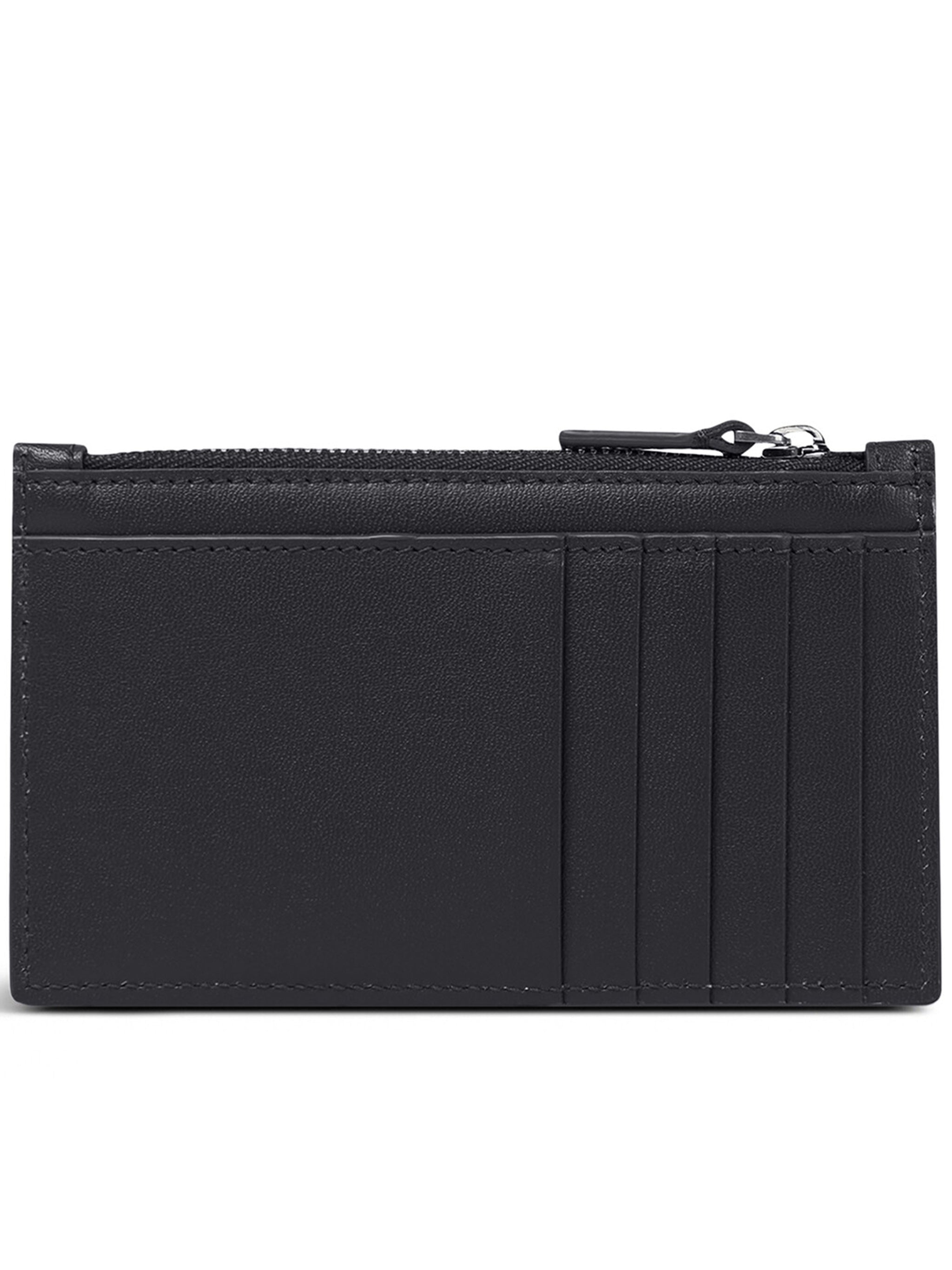 Black Cash Rectangular Textured Card Holder