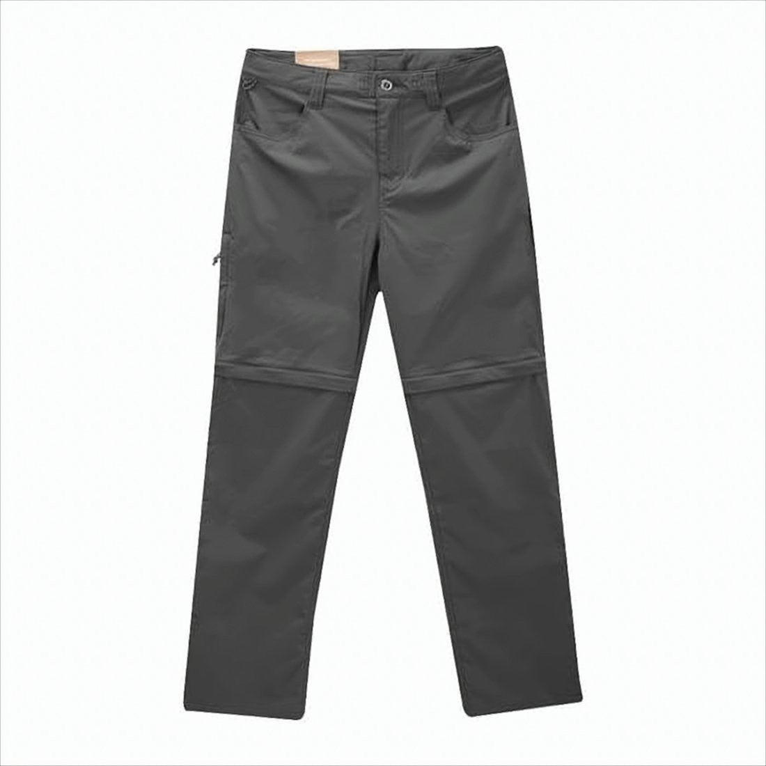 Convertible Straight Pants With Zip-Off Lower Legs