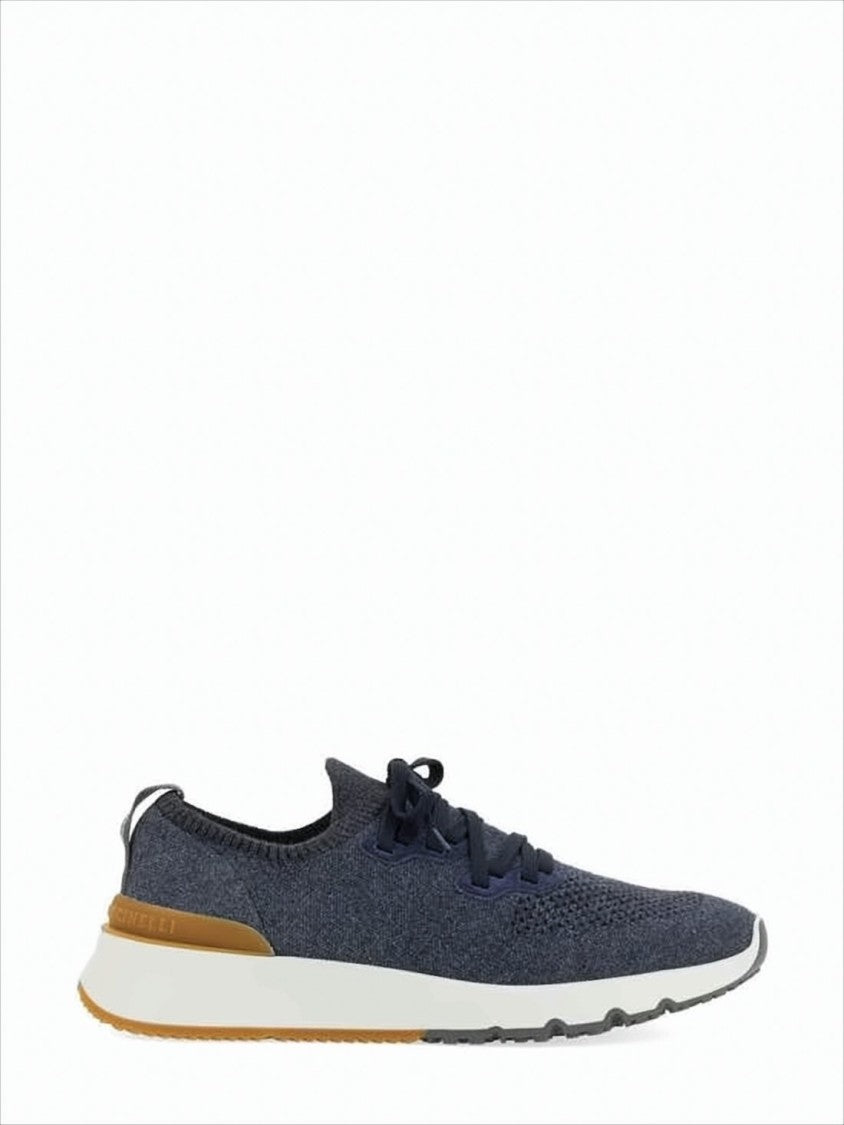 Breathable Knit Mesh Lace-Up Sneakers