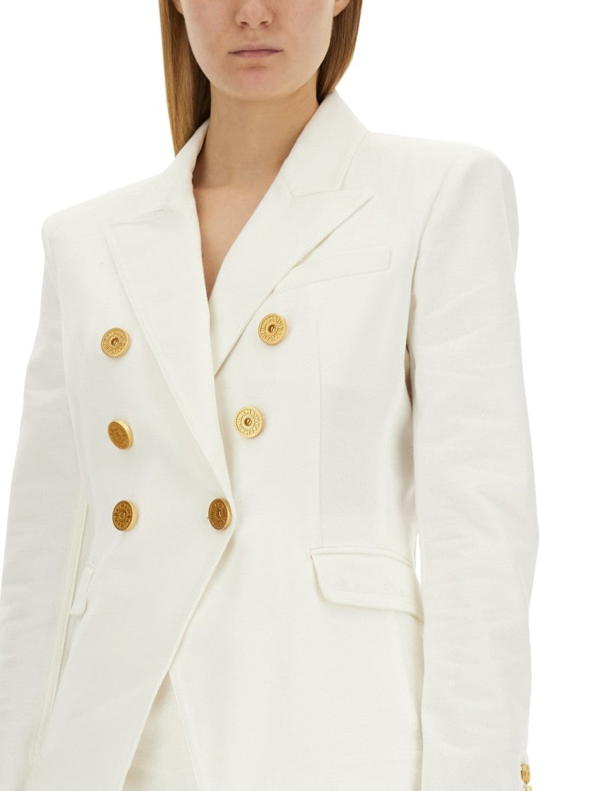Double-Breasted Six-Button Jacket