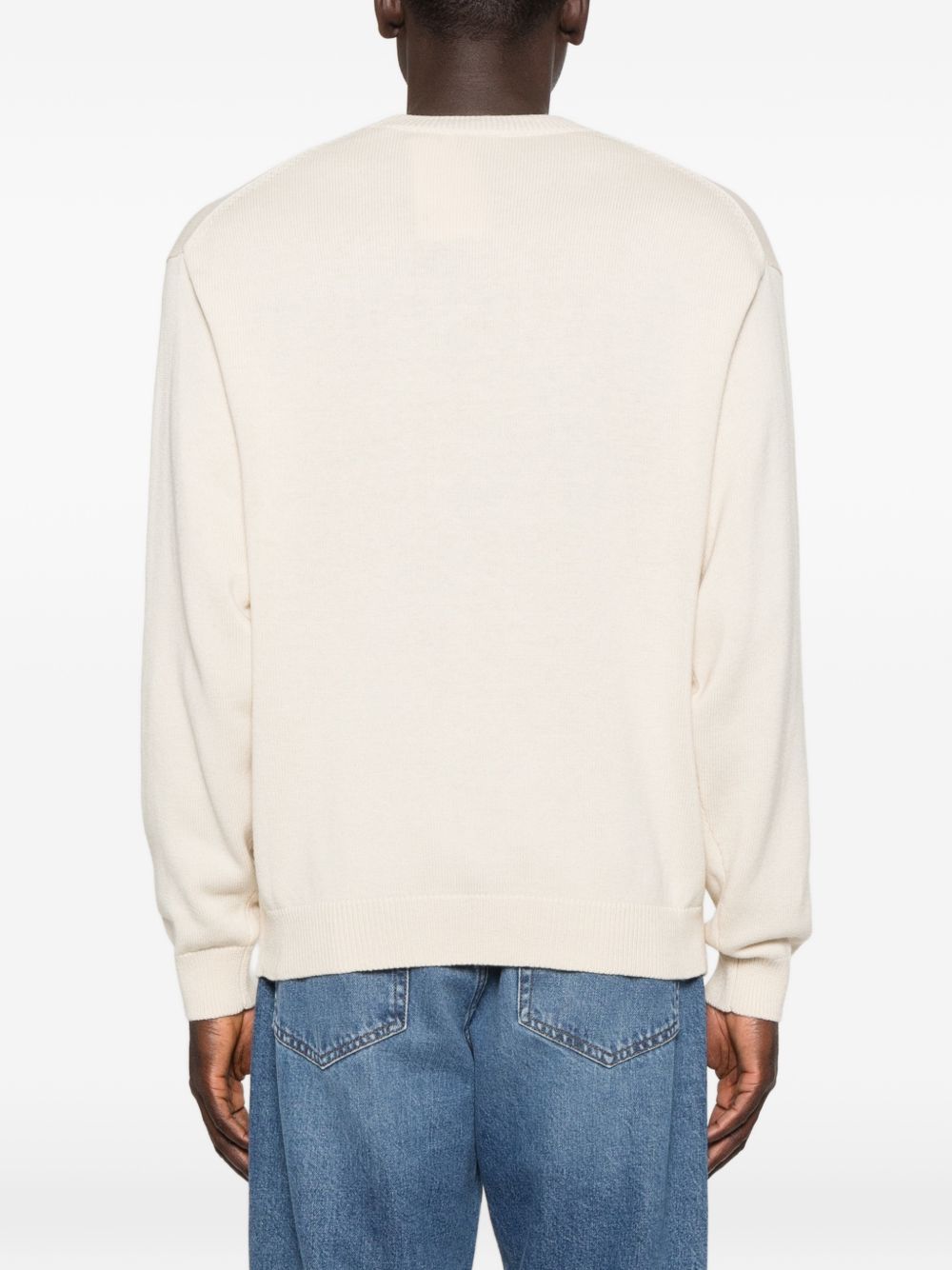 V-Neck Long Sleeve Knit Sweater