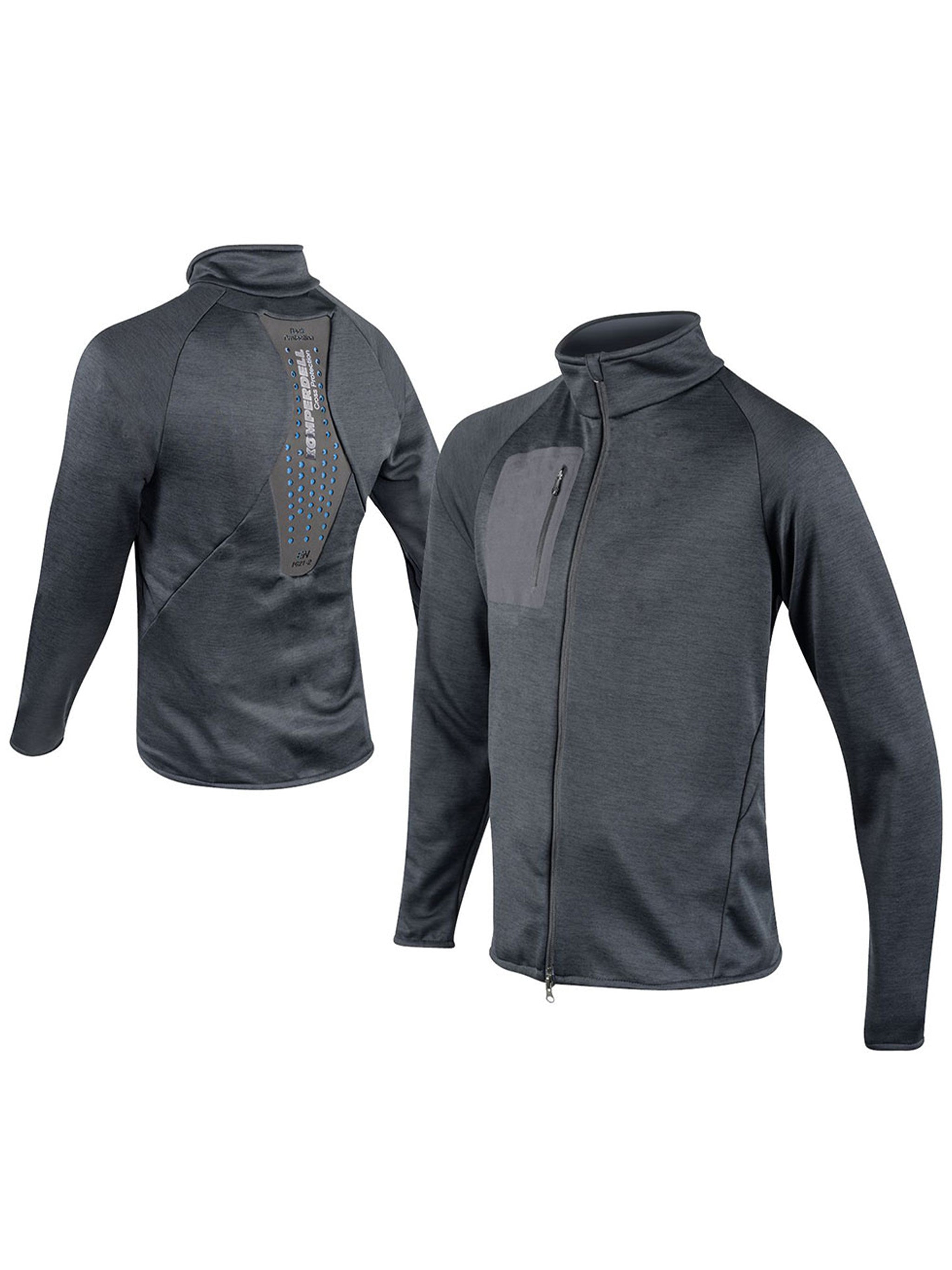 Grey Full Zip Technical Technical Sweater