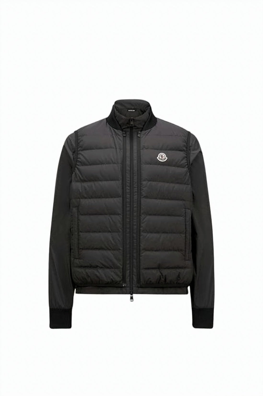 Quilted Padded Vest with Ribbed Cuffs