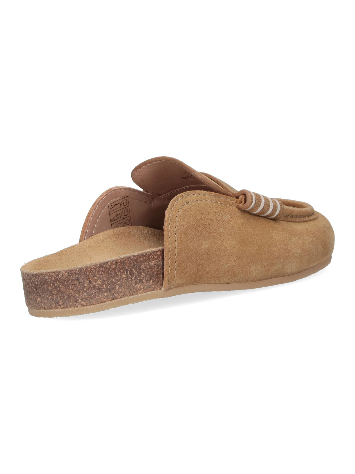 Light Brown Suede Slip-On Mules