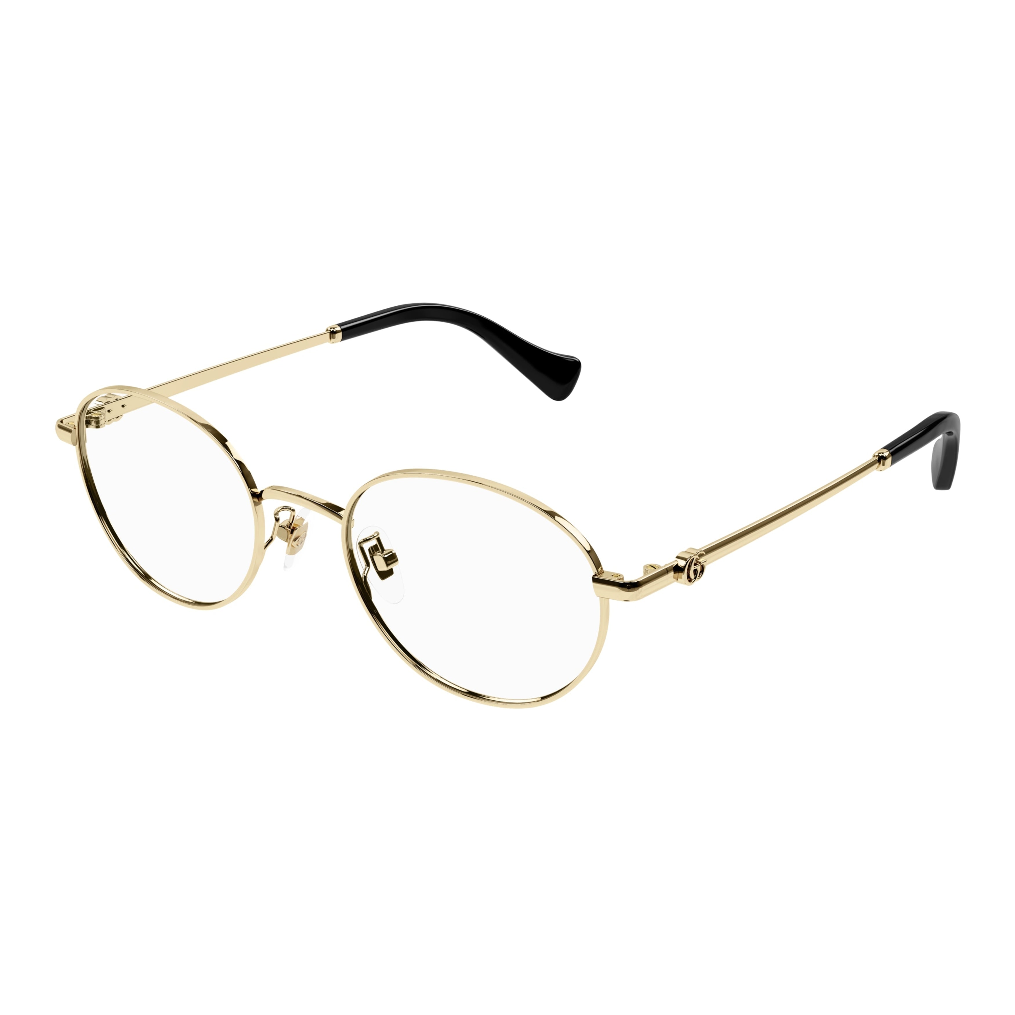 Gg1608ok Round Gold-Toned Metal Eyeglasses