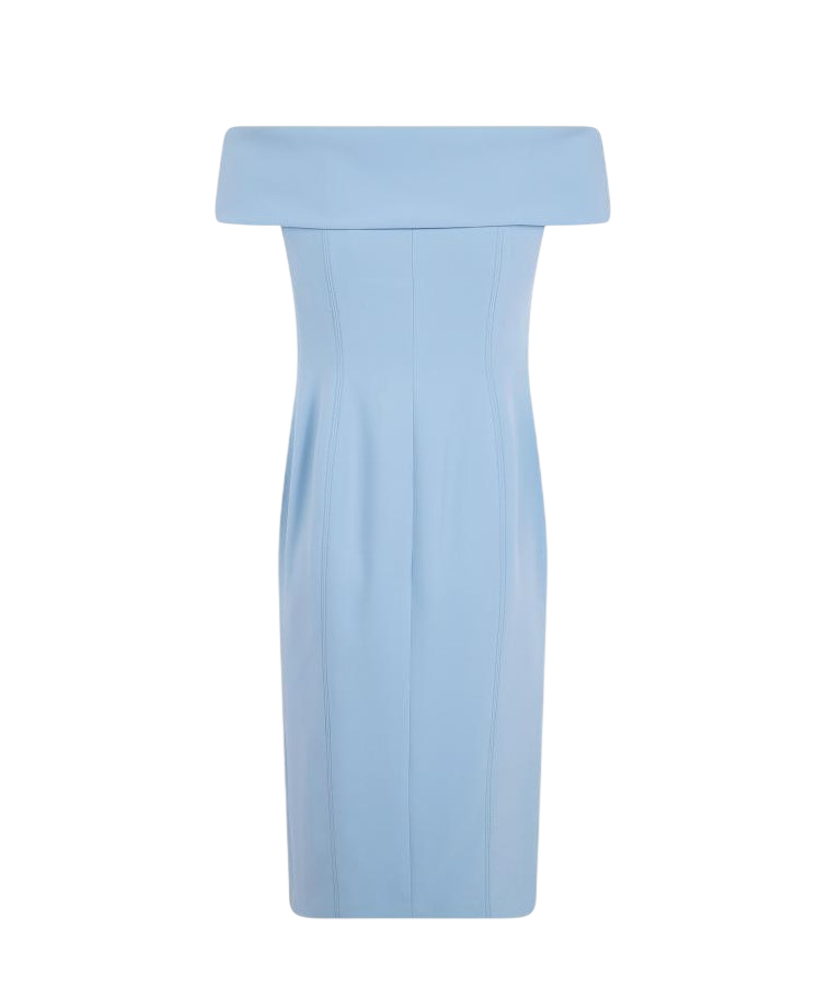 Midi Woven Off Shoulder Dress