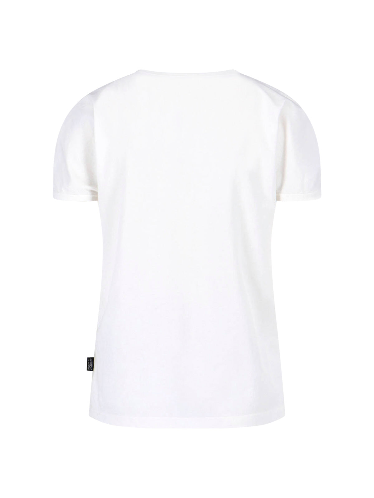 White Margie Bold Print Cotton T-Shirt