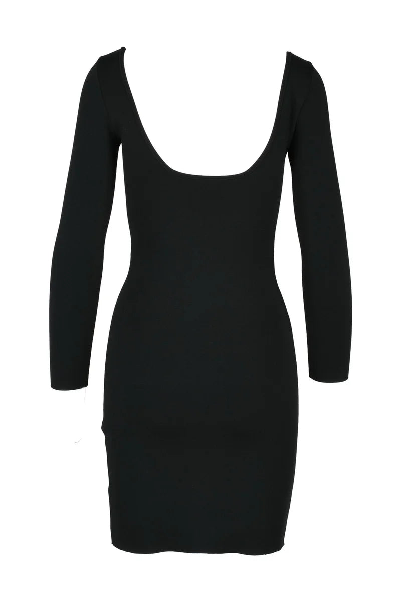 Stretch Sheath Dress - Black