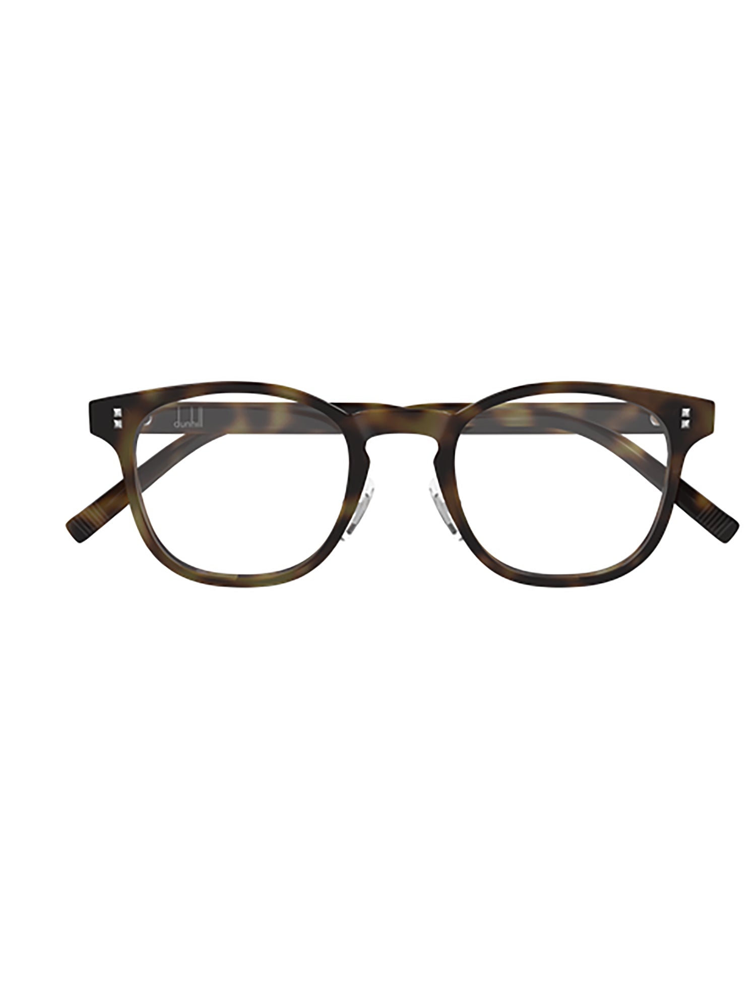 Rectangular Tortoiseshell Sunglasses With Metallic Accents