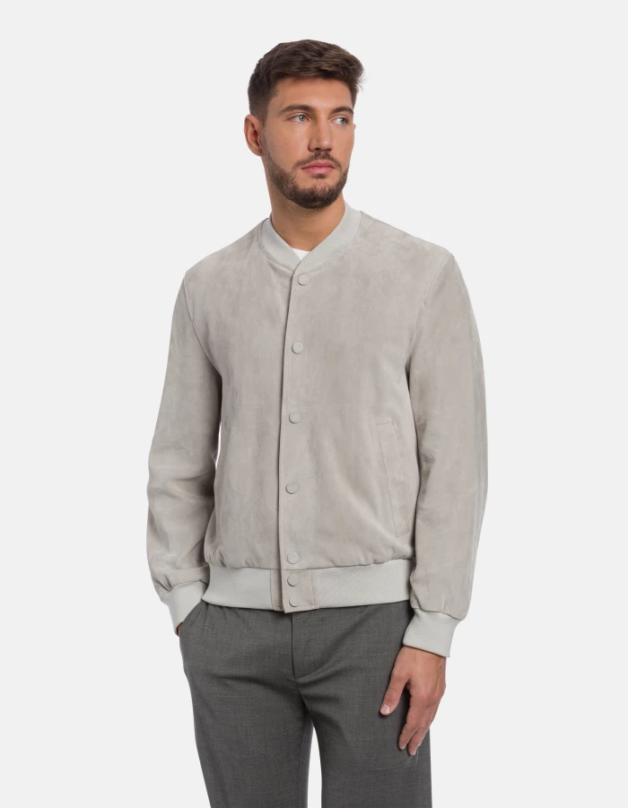 Soft Suede Jacket and Relaxed Fit
