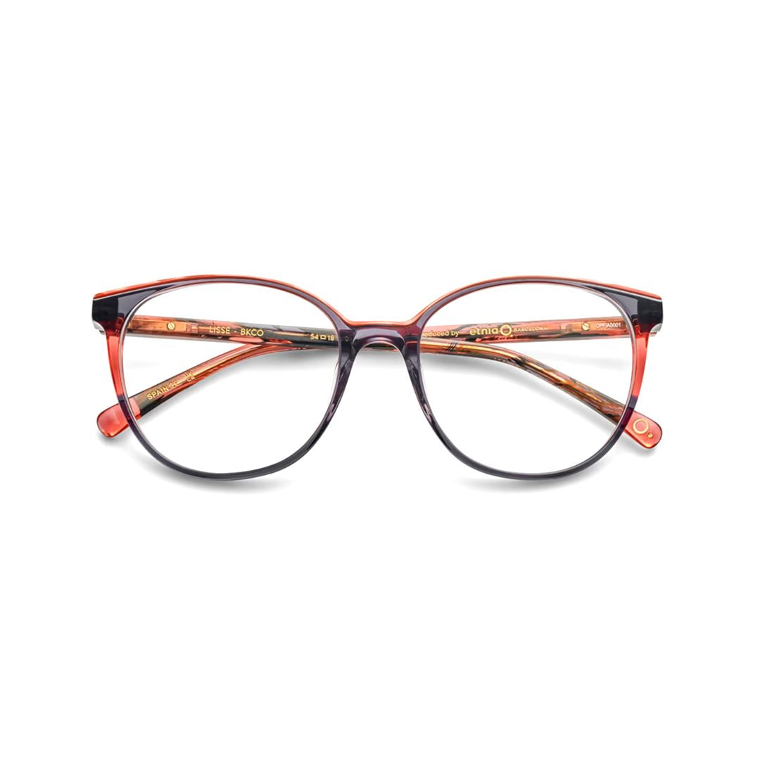 Lisse Rounded Cat-Eye Sunglasses with Translucent Acetate Frame