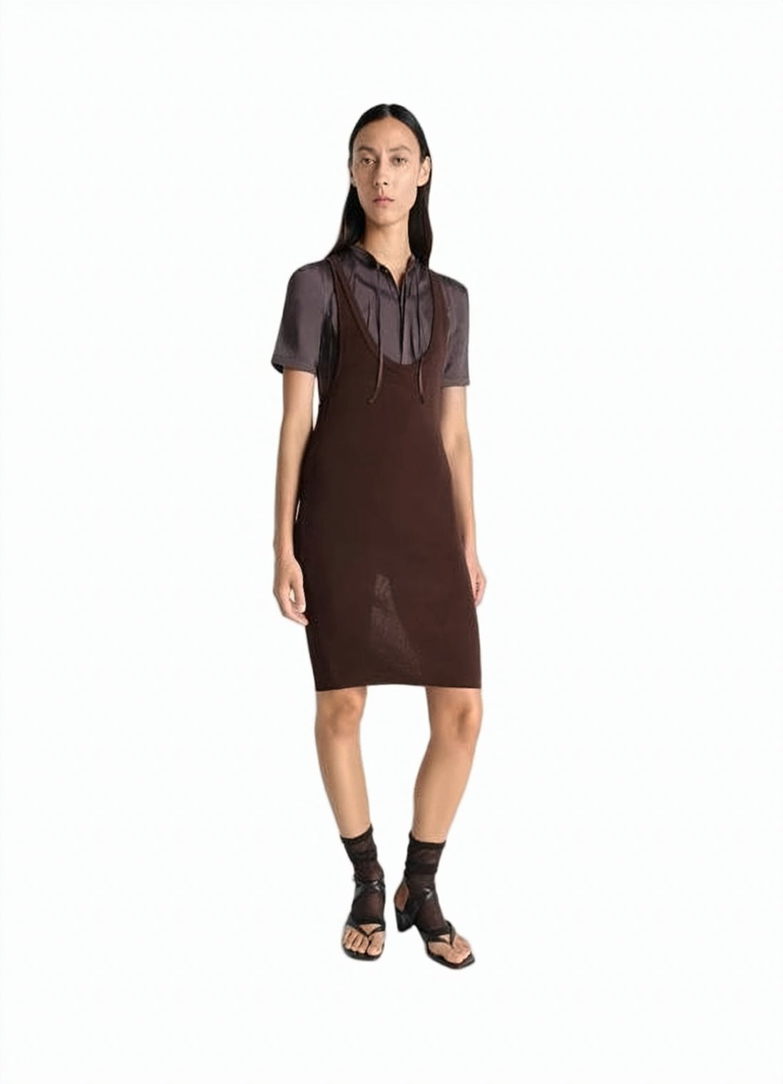 Scoop Neck Sleeveless Top in Smooth Stretch Fabric