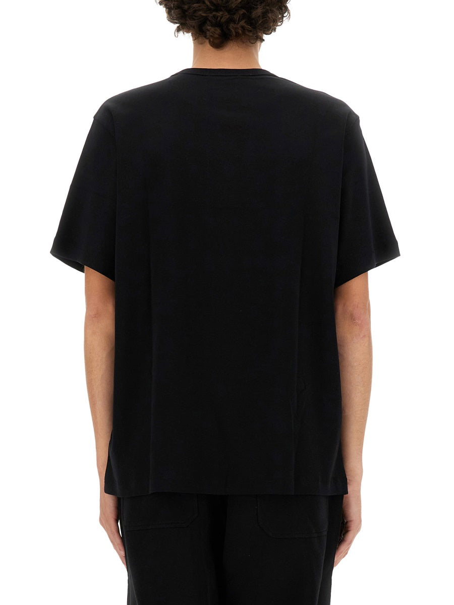 Relaxed Fit Crew Neck T-Shirt with Embossed Logo