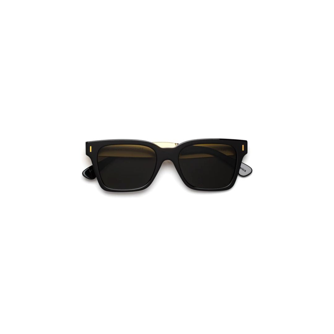 America Francis Black Rectangular Black Sunglasses