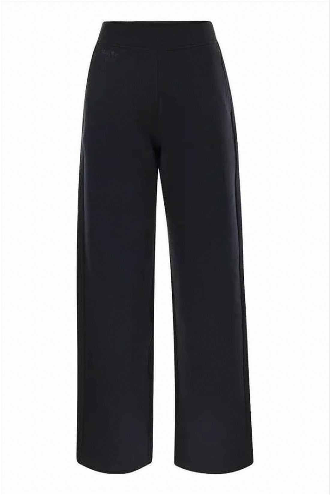 Cropped Black Wide-Leg Training Pants