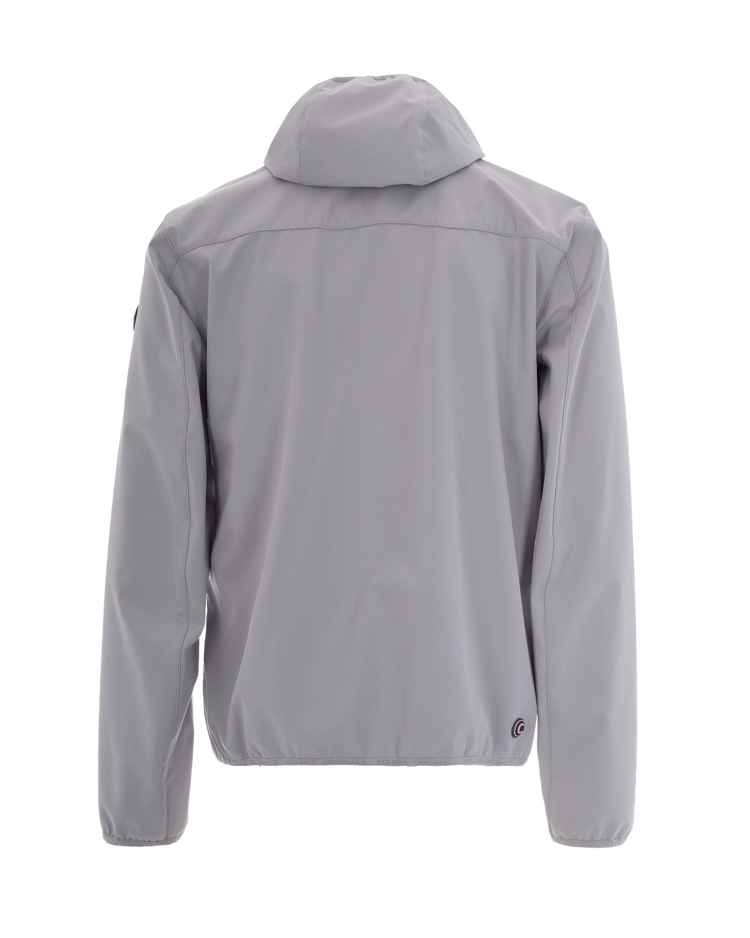 Softshell Casual Jacket With Fixed Hood And Zippered Pockets