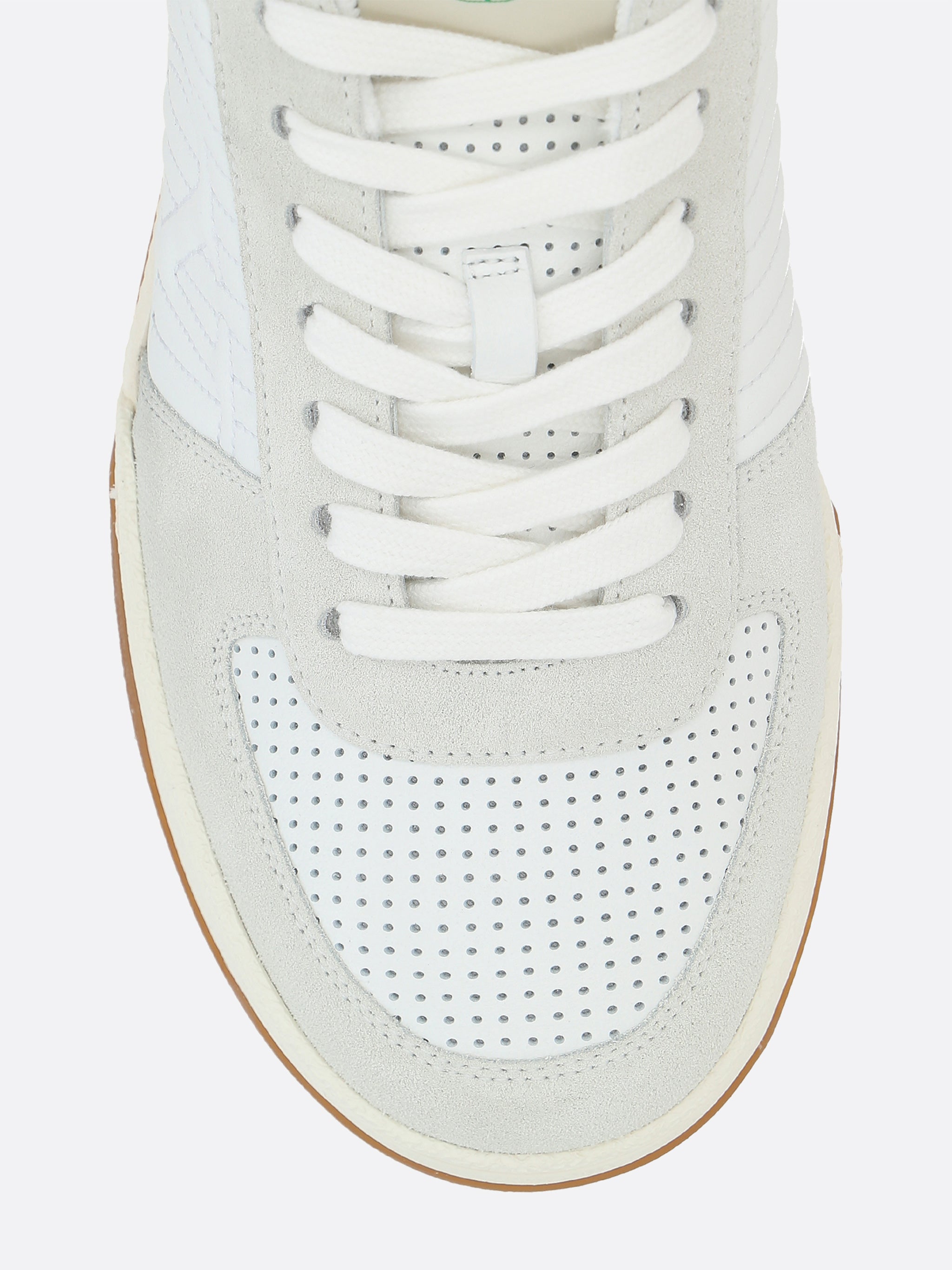 White Sneakers Low-Top Perforated Sneakers