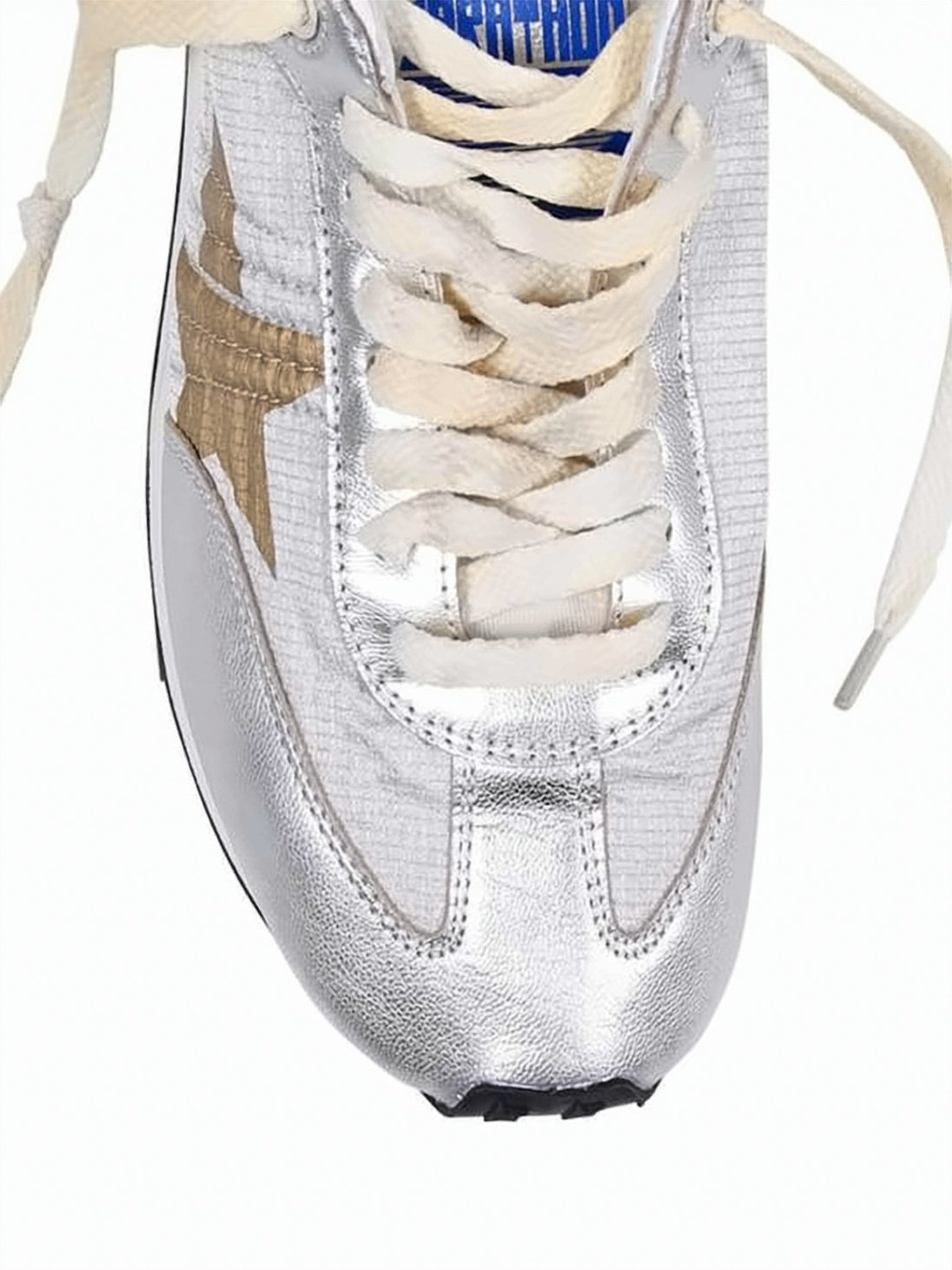 Distressed Low-Top Sneakers With Dark Star Emblem