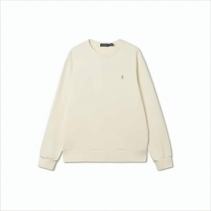 Crewneck Sweatshirt with Fleece Texture