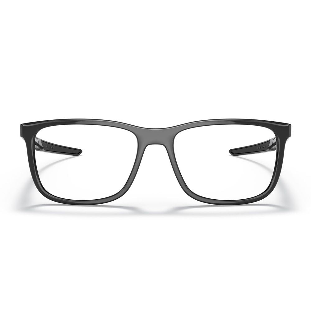 Ps 07Ov Miękkie Prostokątne Okulary z Czarnych Włókien Nylonowych