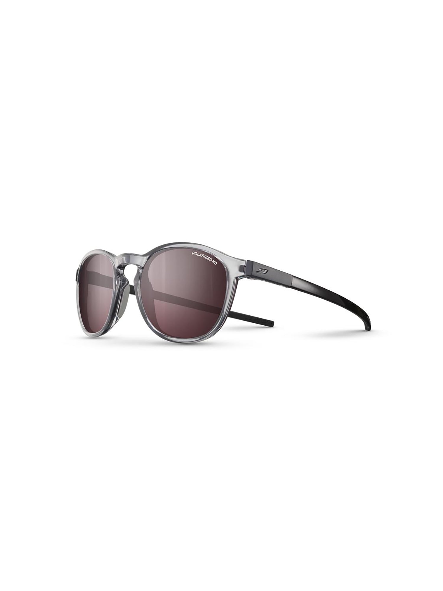 Translucent Grey Acetate and Celluloid Oval Sunglasses