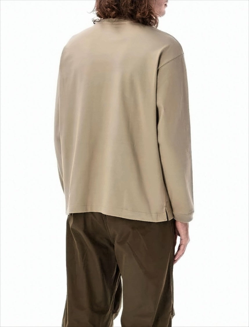 Long-Sleeve Relaxed Fit T-Shirt With Distinctive Chest Pocket