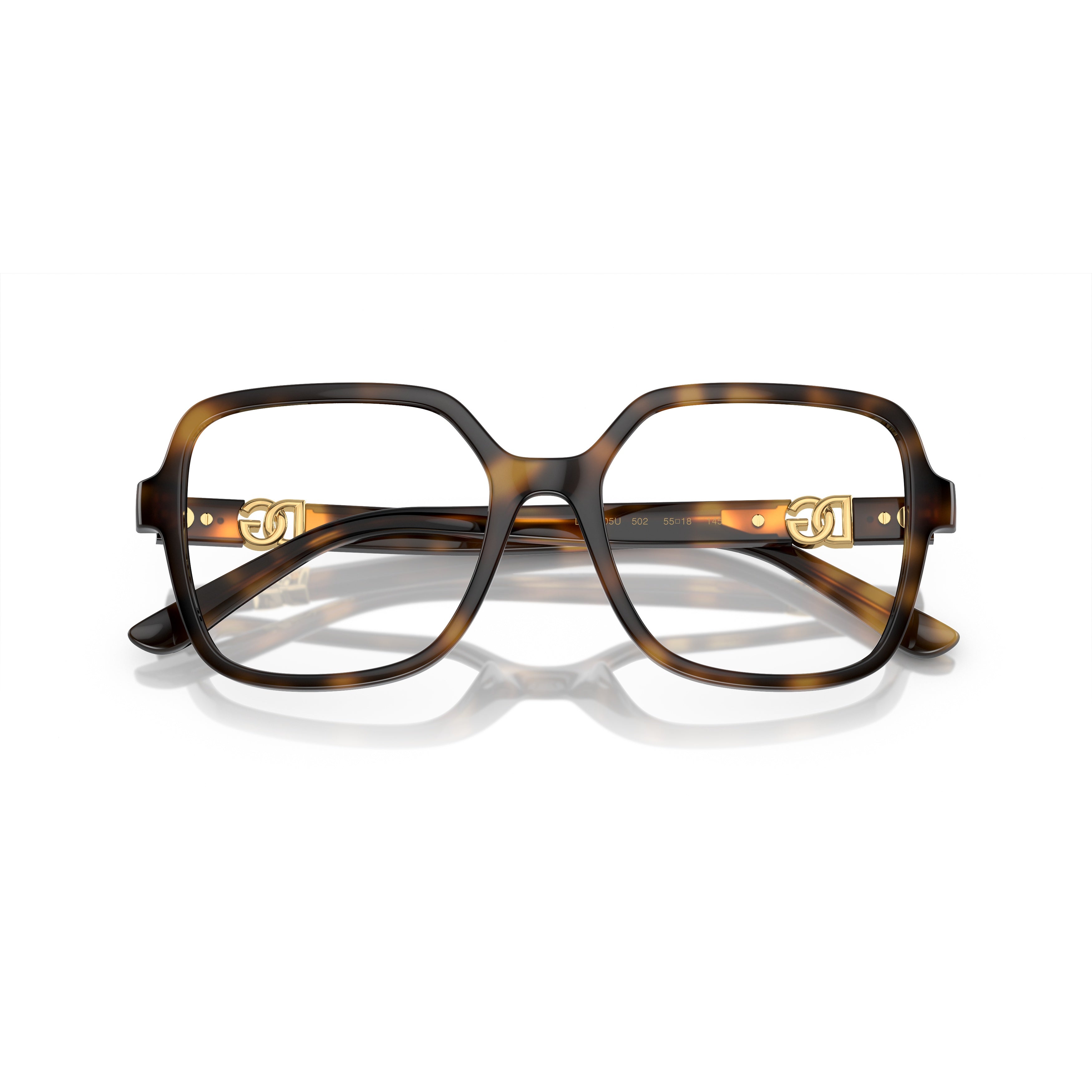 0dg5105u Oversized Square Frame Tortoiseshell Sunglasses