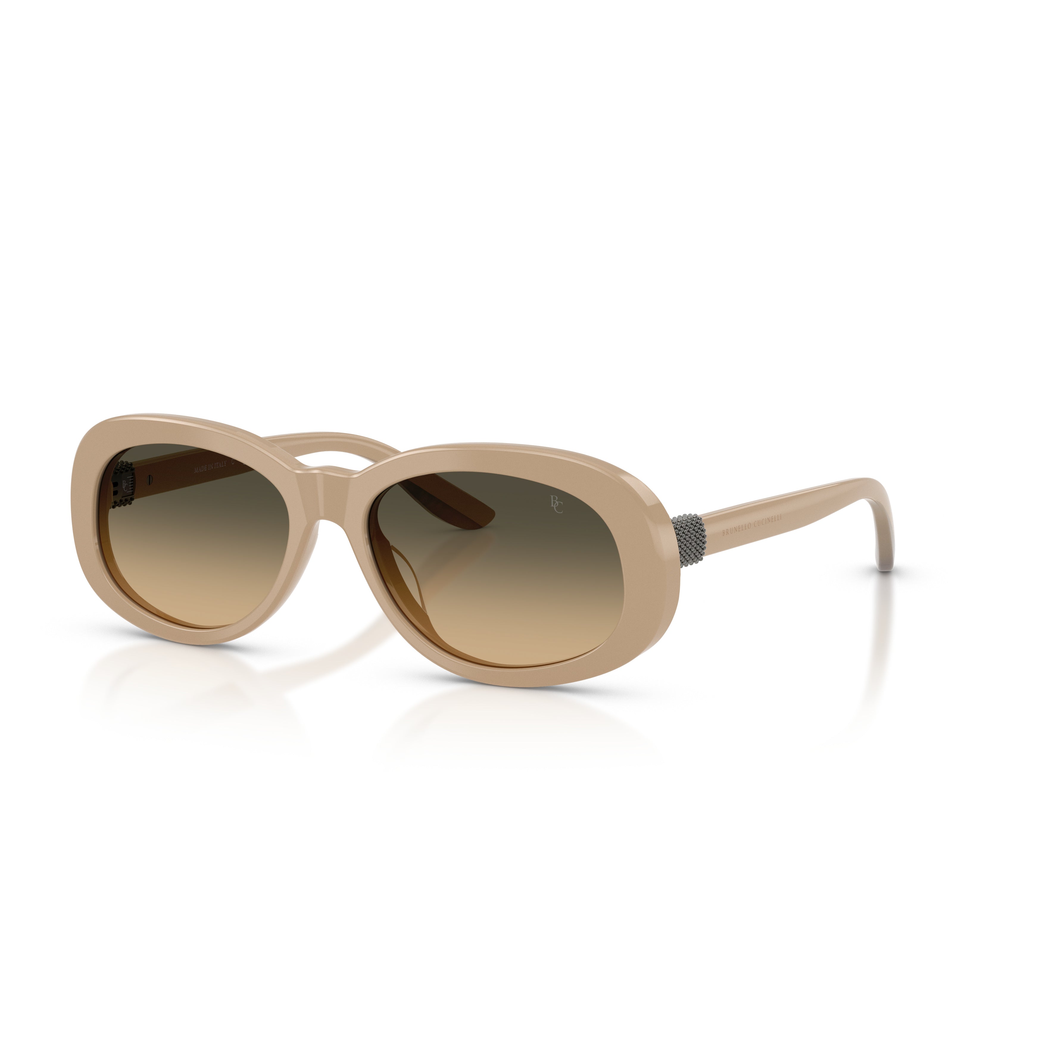 0bc4021s Rounded Rectangular Acetate Sunglasses with Gradient Lenses