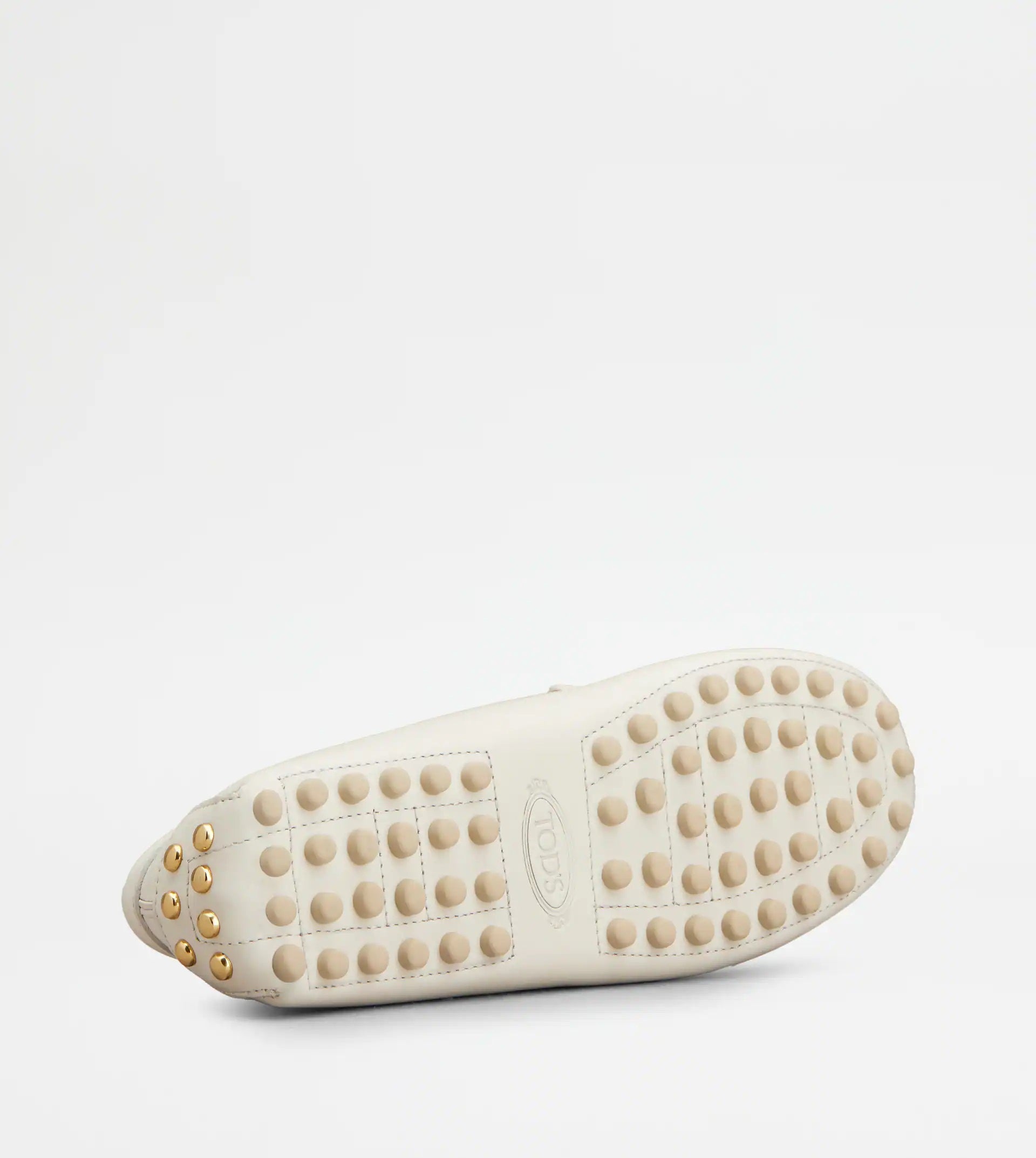 Gommino 22L Calfskin Slide Loafers – White