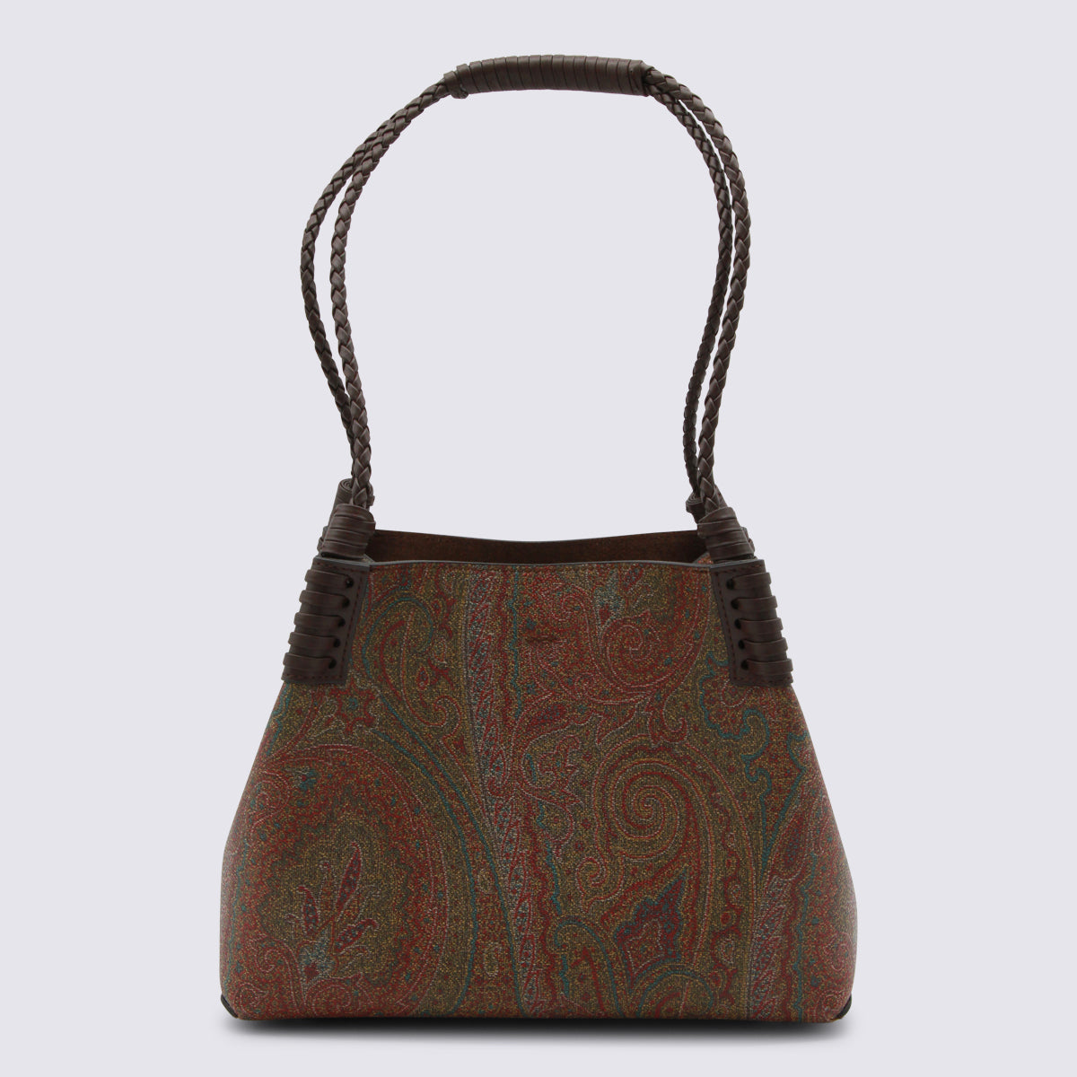 Torebka typu tote w brązowy wzór