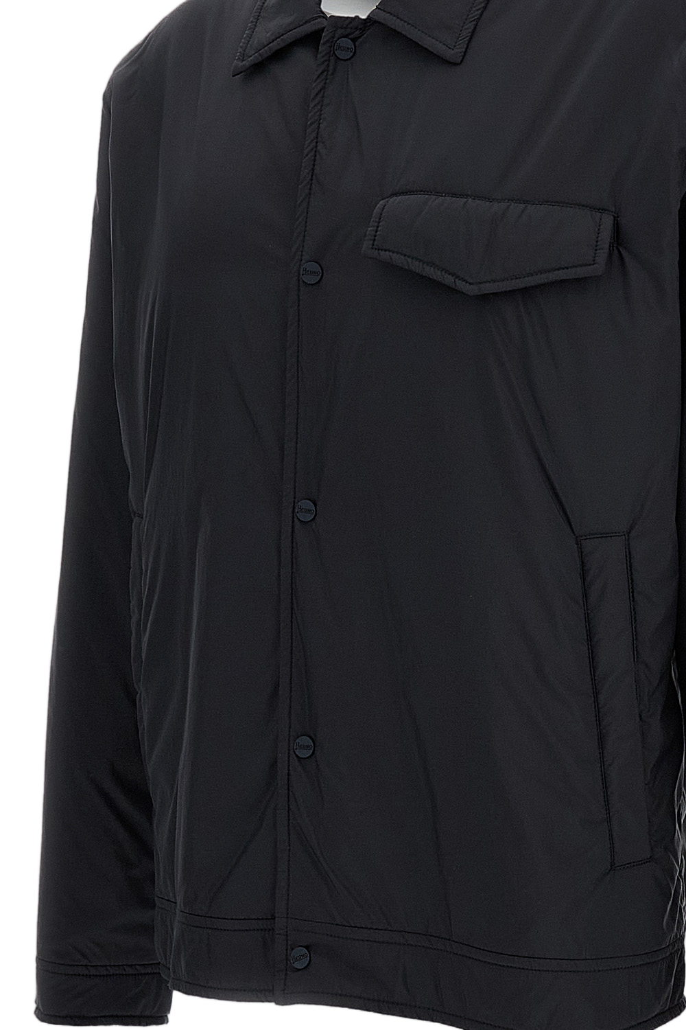 Boxy-Cut Lightweight Overshirt Jacket