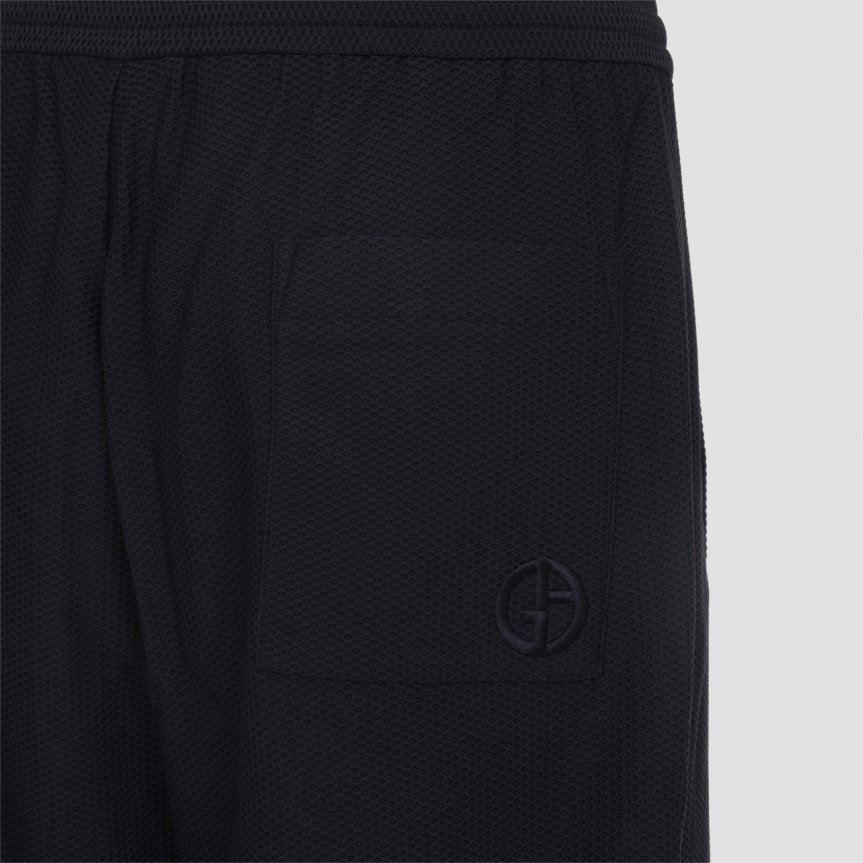 Straight-Leg Trousers With Elastic Waistband And Tonal Logo