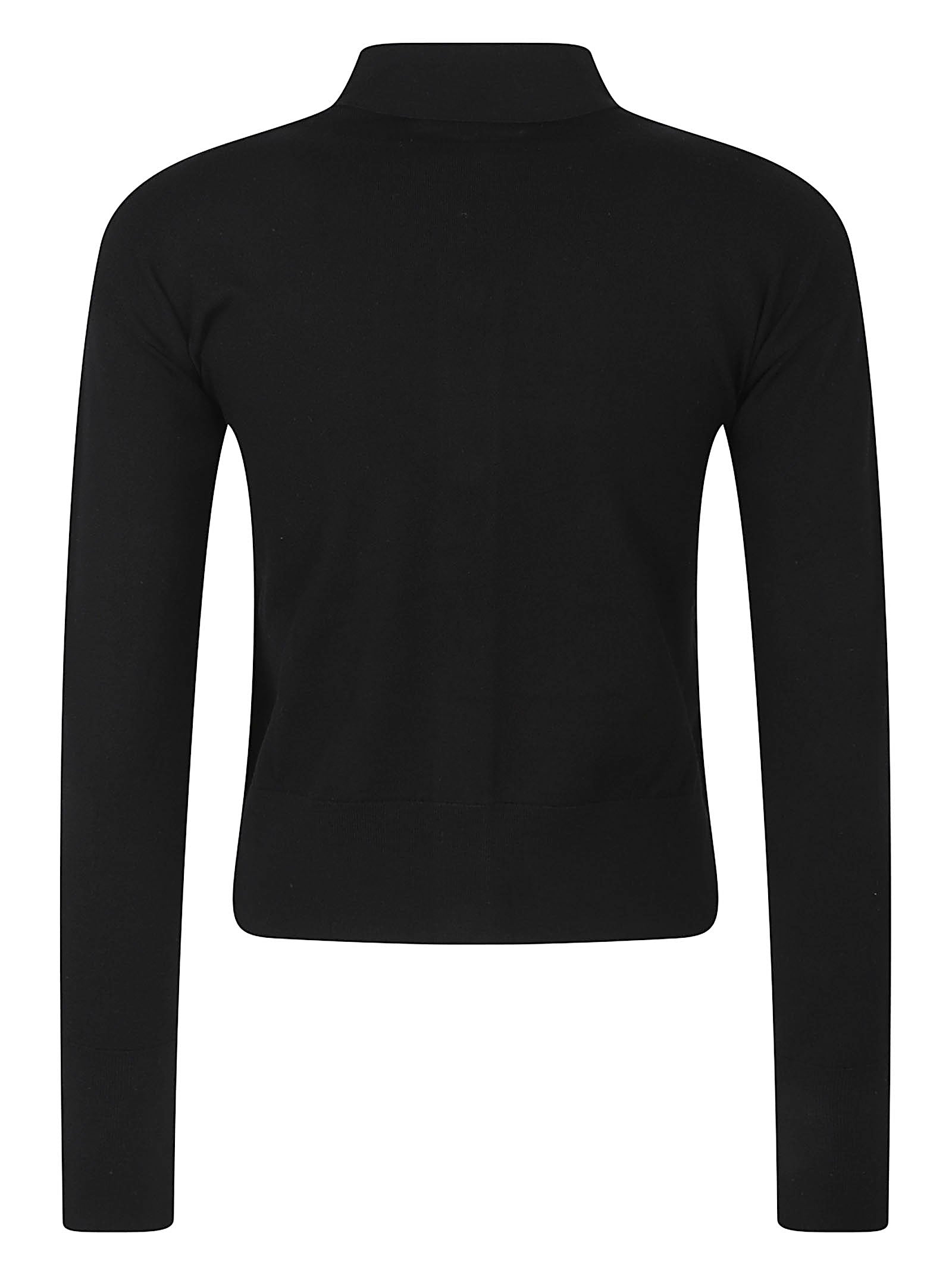Shirt Collar Cardigan With Ribbed Finishes