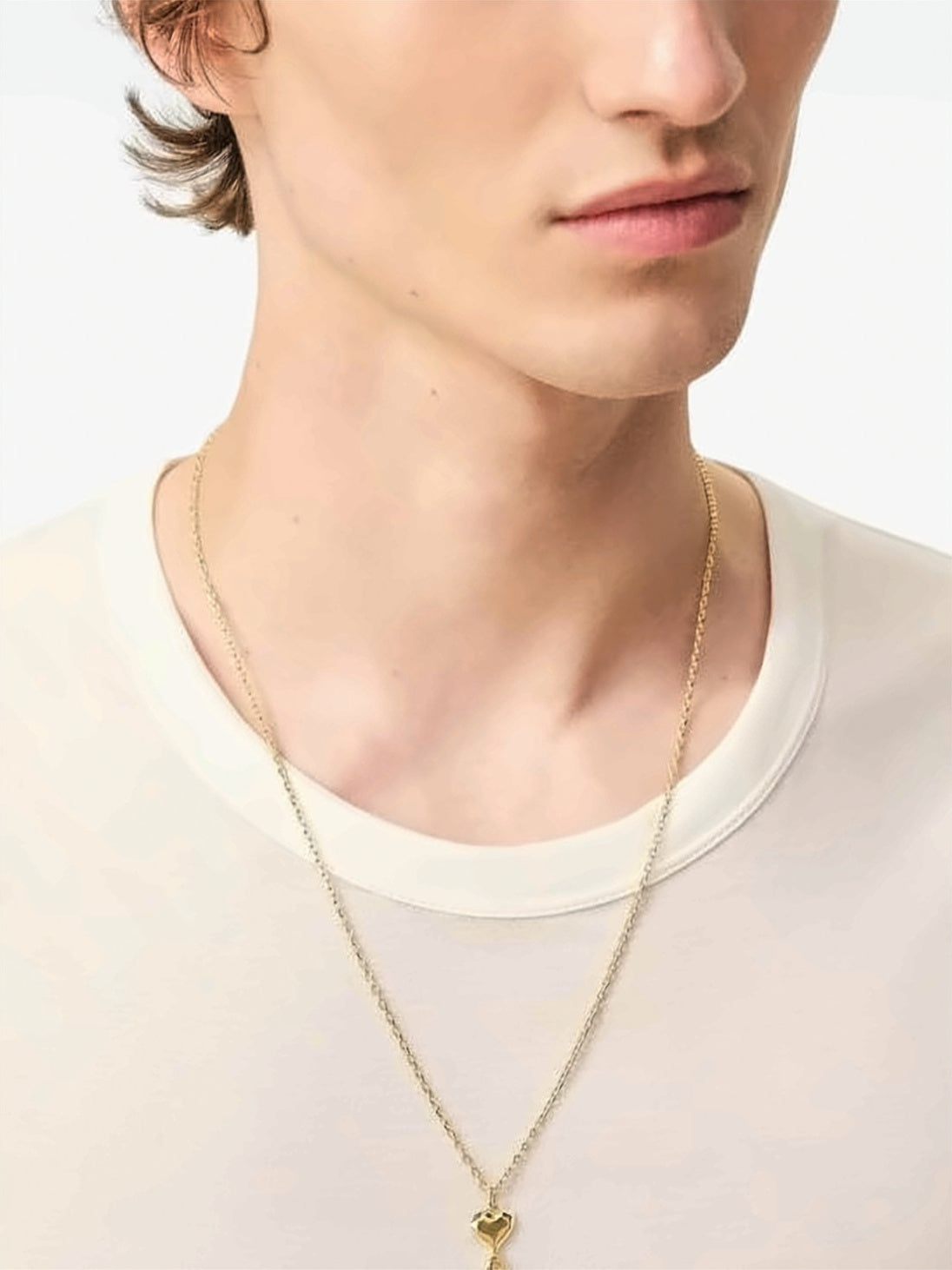 Gold Heart Pendant Necklace