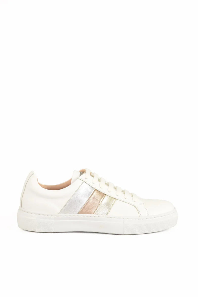 Leather Sneakers - White