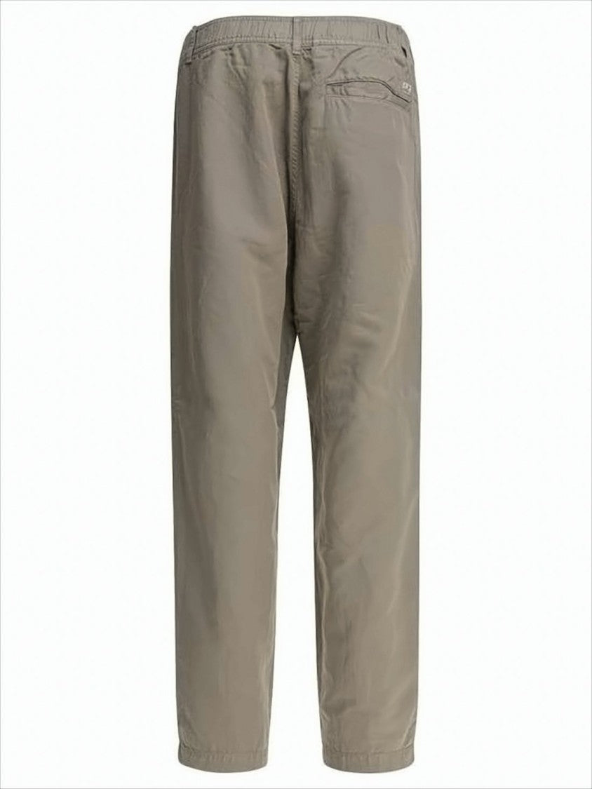 Relaxed Fit Straight Pants with Zippered Pockets
