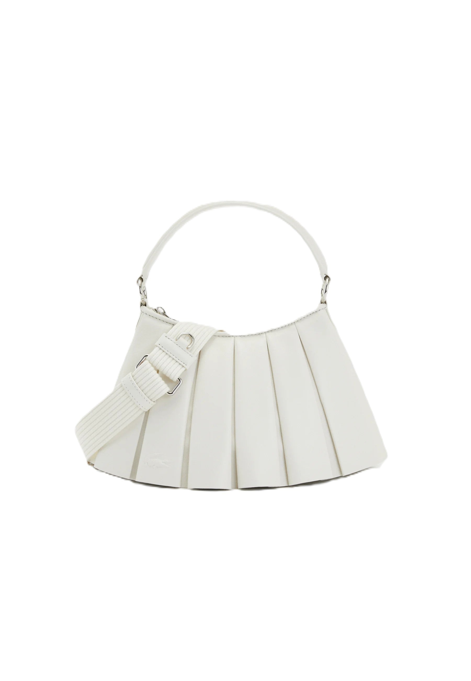 White Lenglen Leather Shoulder Bag