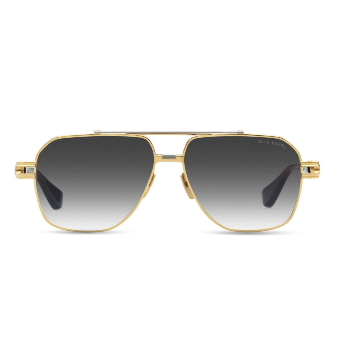 Kudru Geometric Frame Sunglasses with Gradient Tint