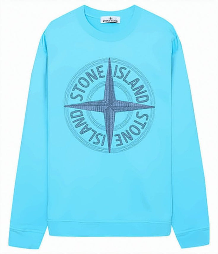 Bright Blue Long-Sleeve Sweatshirt