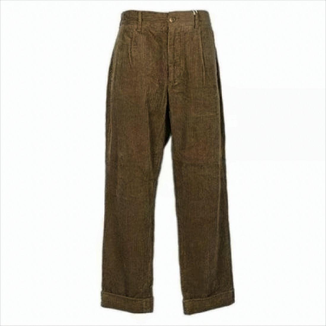 Straight-Legged Tailored Pants with Textured Finish
