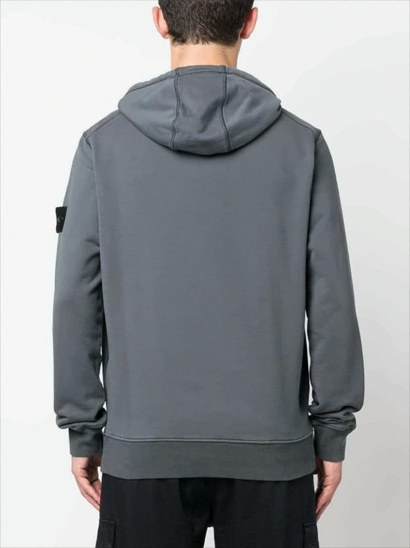 Muted Grey Hooded Sweatshirt