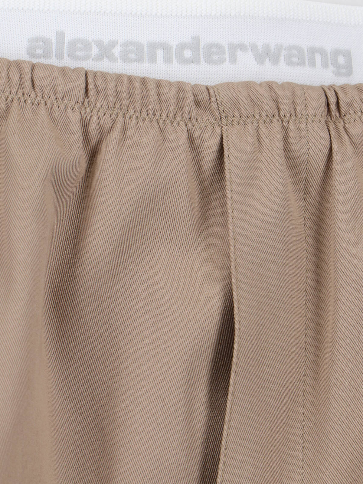 Cotton Trousers, Taupe, Mid-Rise