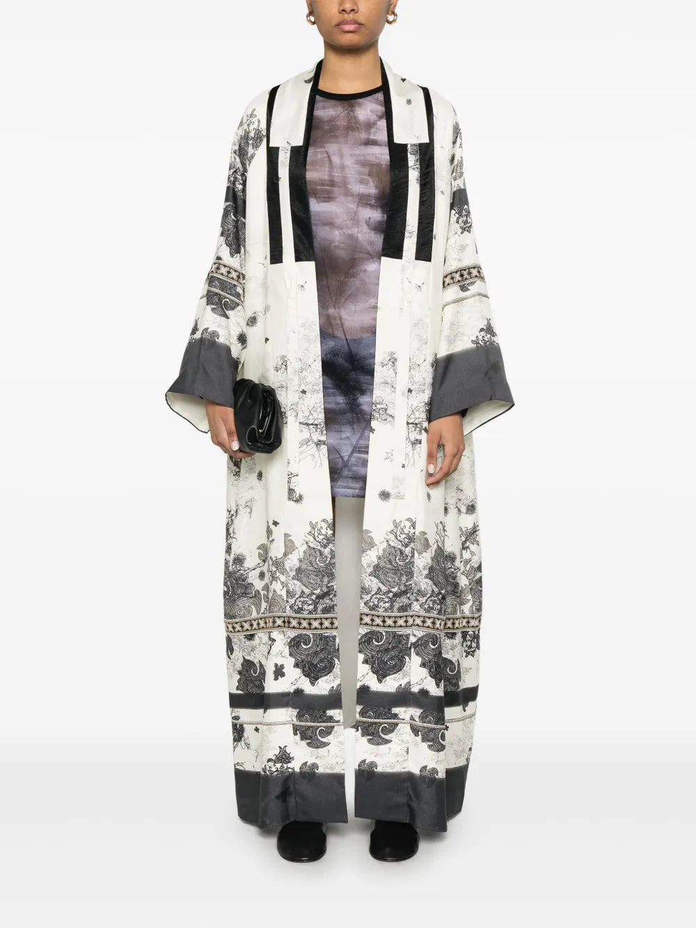 Long Tailored Jacket with Minimalist Design