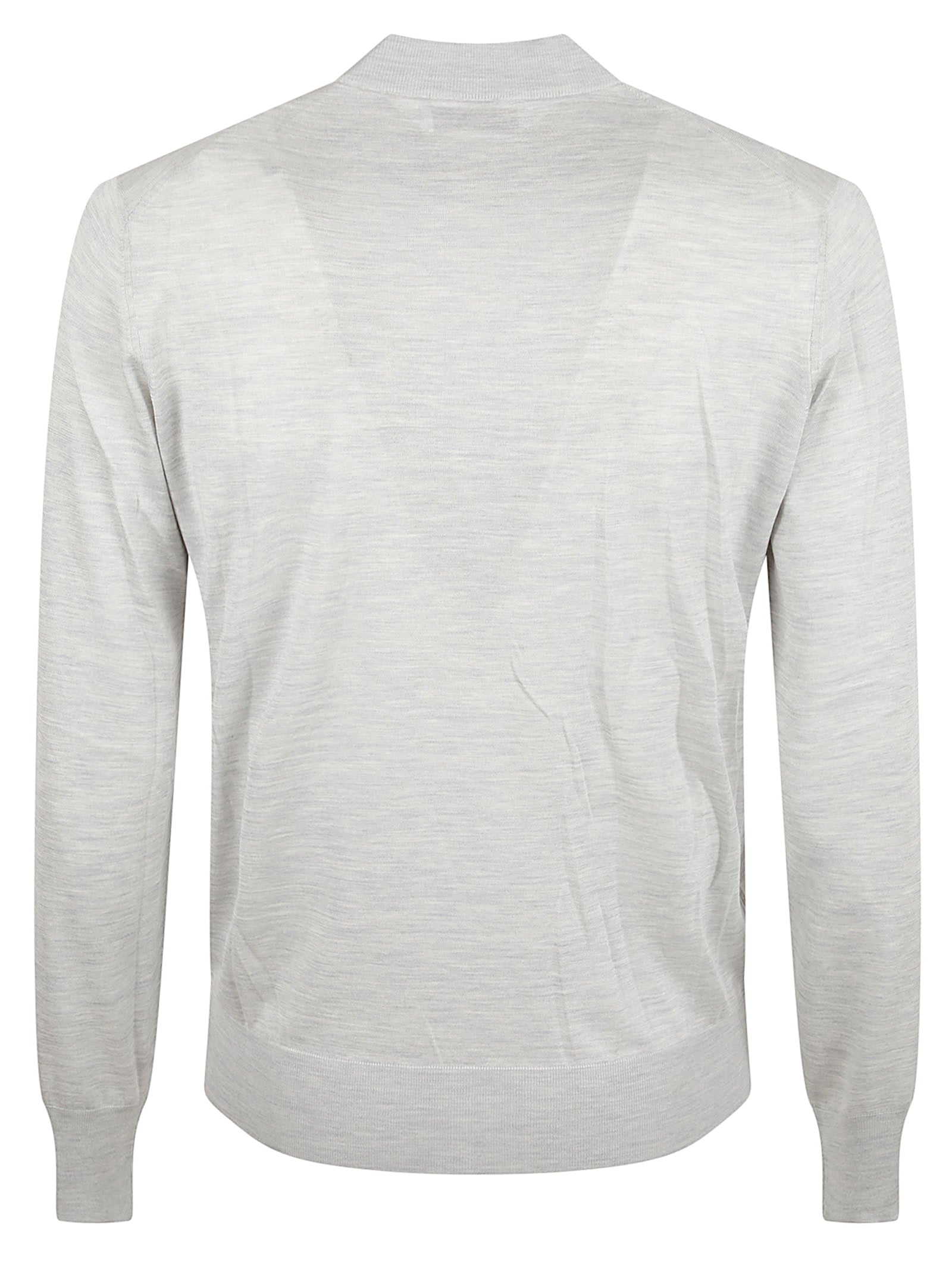 Crew Neck Lightweight Sweater In Sumptuous Silk-Cotton Blend