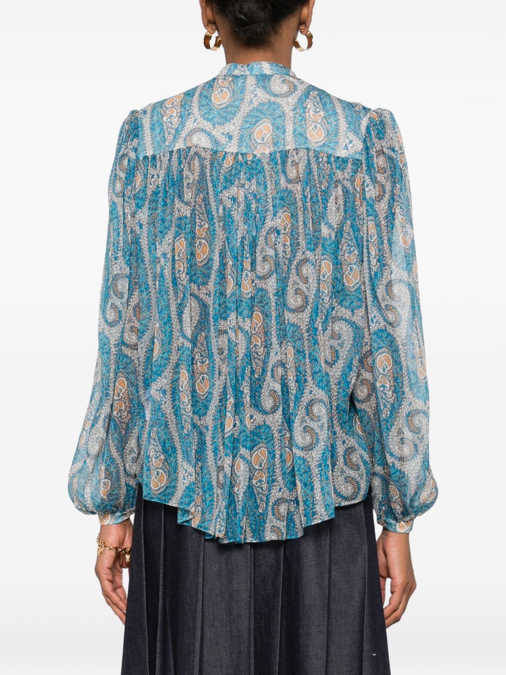 Light Blue Silk Shirt