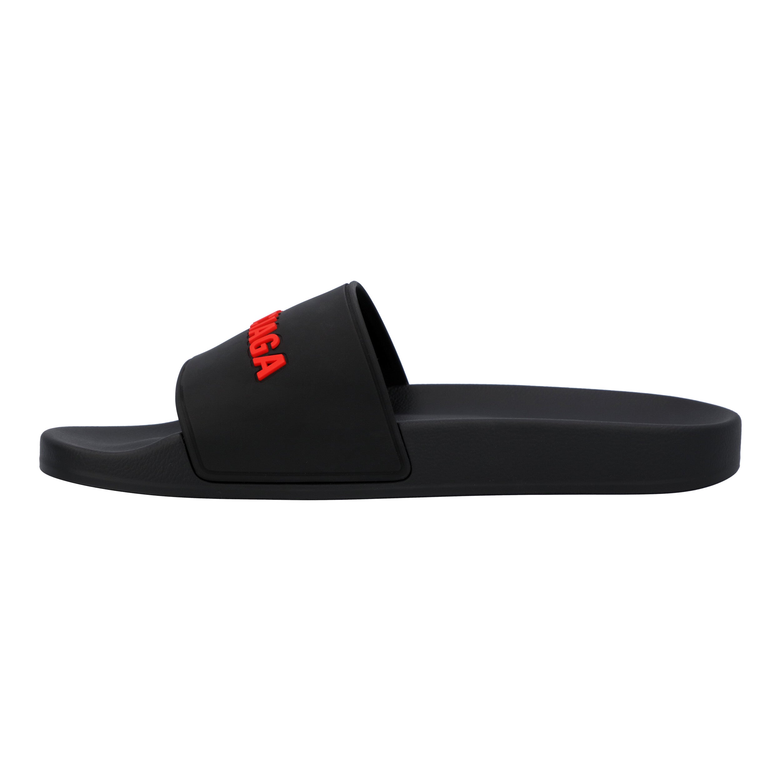 Logo Band Rubber Slide Black